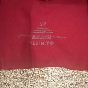 Athleta Red Women's salutation joggers large petite Never worn